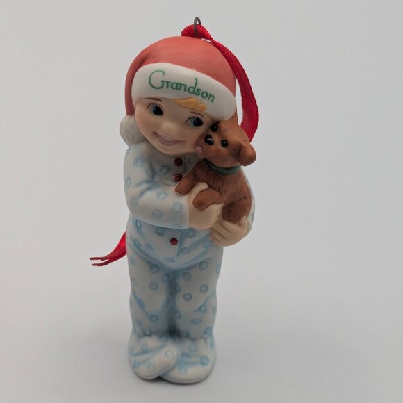 Hallmark Keepsake Grandson 2000, Fine Porcelain Vintage Christmas Ornament - Picture 3 of 10